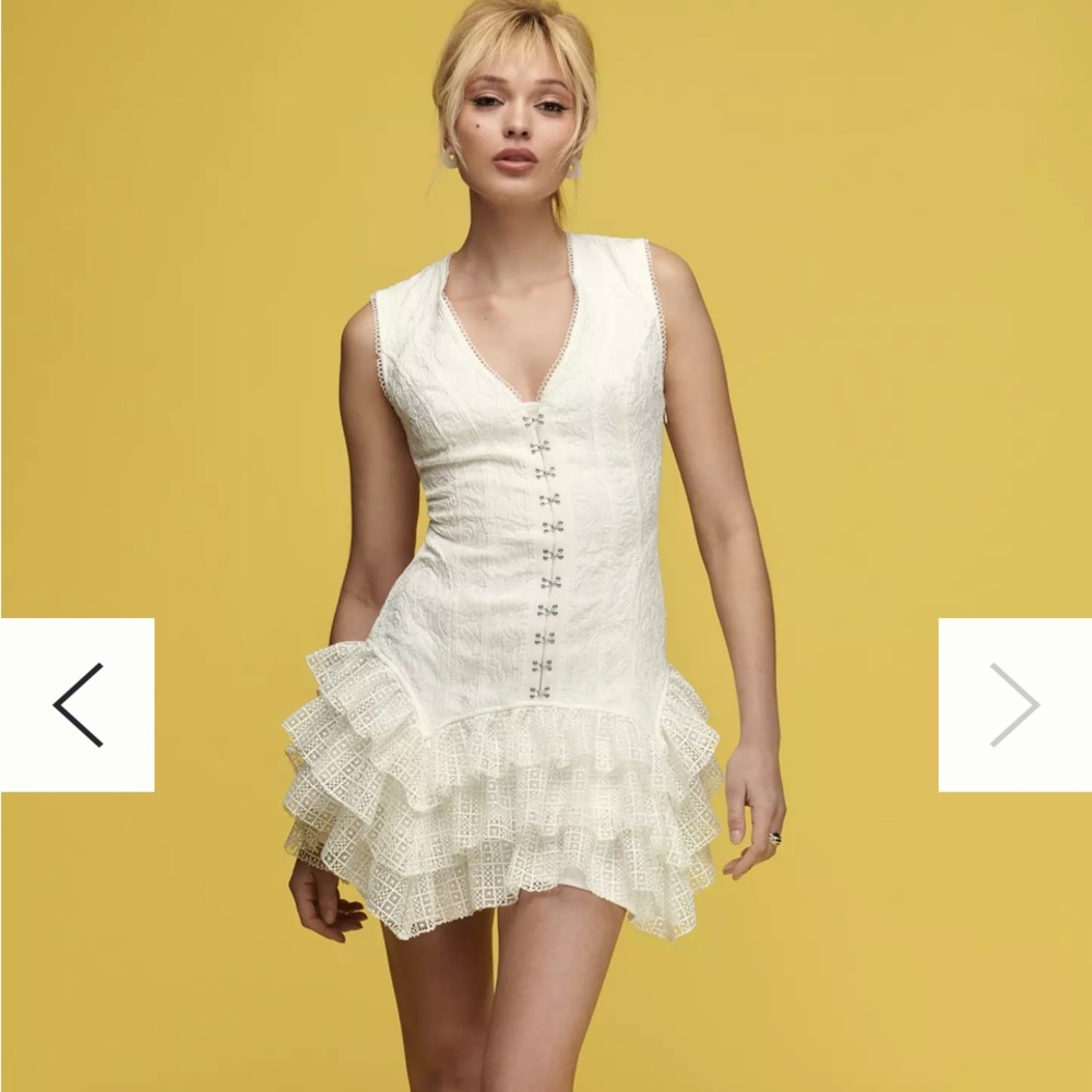 Anthropologie white dress